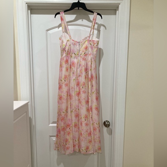 Bardot Pink Floral Maxi Dress - Picture 5 of 8